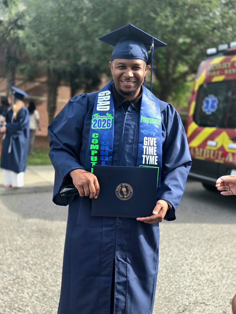 Jarrod Brown graduation photo